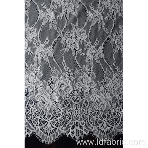 100% Nylon Panel Lace Fabric For Bridal